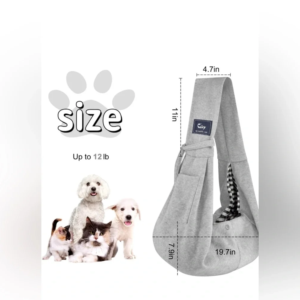 Dog Sling for Small Dog Up to 12 IBS